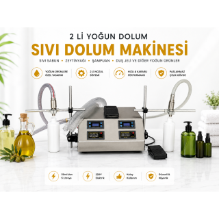 İki Nozullu Yoğun Dolum Makinesi