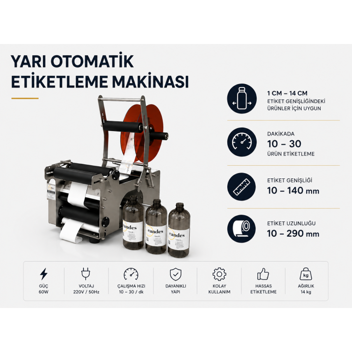 Silindir Etiket Yapıştırma Makinesi