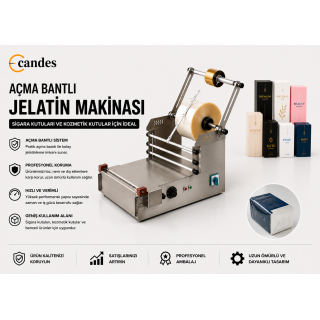 Açma Bantlı Jelatin Makinası | Sigara ve Kozmetik Kutuları İçin Profesyonel Jelatinleme Sistemi
